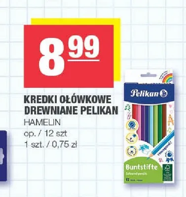 Kredki ołówkowe drewniane Pelikan promocja w SPAR