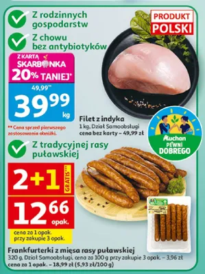 Filet z indyka, Dział Samoobsługi promocja w Auchan