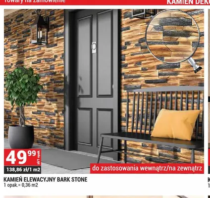 Kamień elewacyjny Bark Stone promocja w Merkury Market