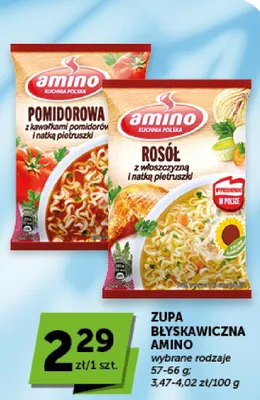 Zupa błyskawiczna Amino Pomidorowa promocja w Euro Sklep