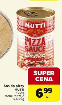 Sos do pizzy MUTTI promocja w Carrefour Market