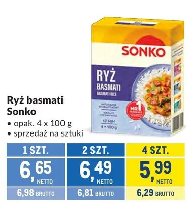 Ryż basmati Sonko promocja w Makro