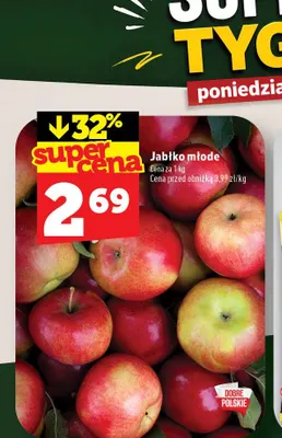 Jabłka młode promocja w TOPAZ