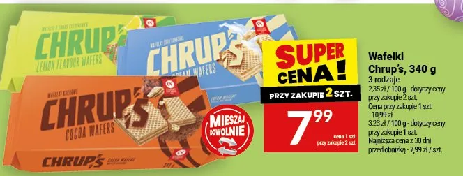 Wafelki Chrup's promocja w Twój Market