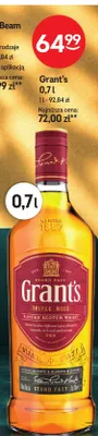 Whisky Grant's Triple Wood promocja w Żabka