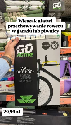 Wieszak ścienny na rower promocja w Biedronka