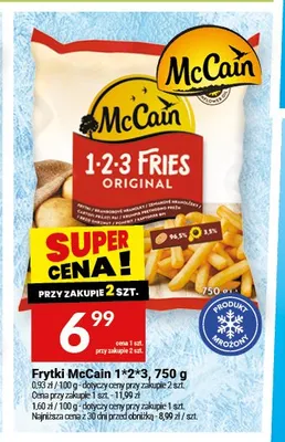 Frytki McCain 1*2*3 promocja w Twój Market