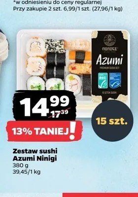Zestaw sushi Azumi Ninigi promocja w Netto
