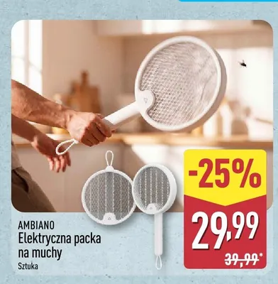 Elektryczna packa na muchy Ambiano promocja w Aldi
