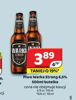 Piwo Warka Strong 6,5% promocja w Delfin