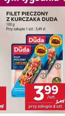 Filet pieczony z kurczaka Duda promocja w Stokrotka