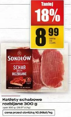 Kotlety schabowe rozbijane 300g promocja w Supeco