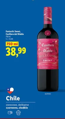 Wino Fantastic Sweet promocja w Lidl