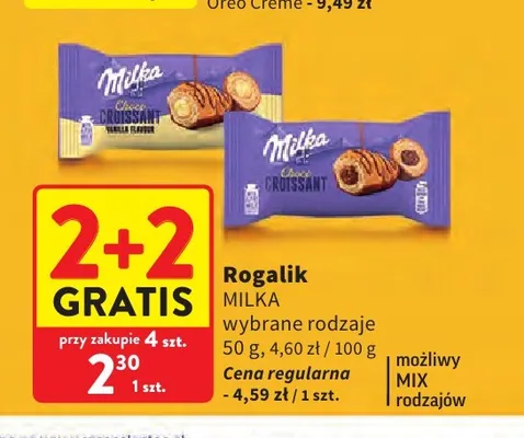 Rogalik Milka Choco Croissant Vanilla Flavour promocja w Intermarche