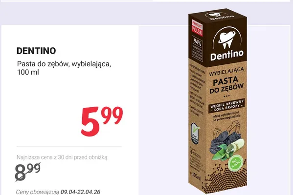 Pasta do zębów wybielająca promocja w Rossmann