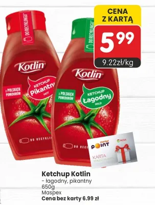 Ketchup łagodny promocja w Market Point