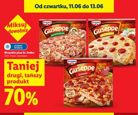 Pizza Dr. Oetker Guseppe Ham & Mushroom promocja w Lidl
