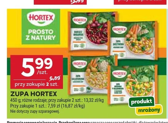 Zupa ogórkowa Hortex promocja w Stokrotka
