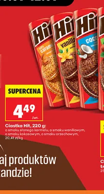 Ciastka Hit o smaku kokosowym promocja w Biedronka