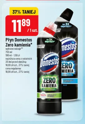 Płyn Domestos Zero Kamienia Lime promocja w POLOmarket