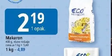 Makaron Eco+ promocja w Leclerc