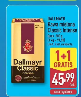 Kawa mielona DALLMAYR Classic Intense promocja w Aldi