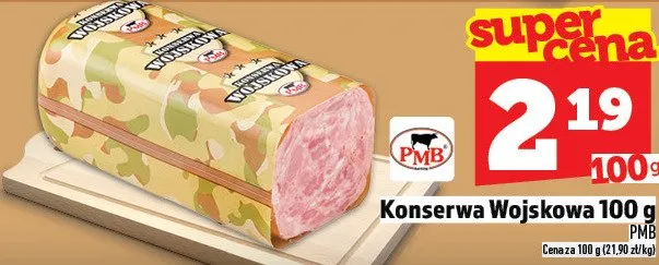 Konserwa Wojskowa 100 g promocja w TOPAZ