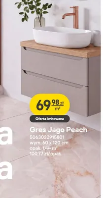 Gres Jago Peach promocja w Castorama