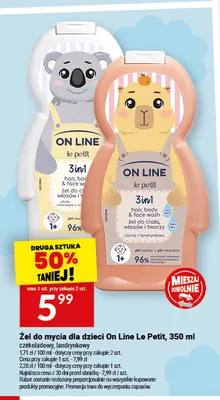 Żel do mycia dla dzieci landrynkowy On Line Le Petit promocja w Twój Market