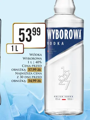 Wódka Wyborowa 40% promocja w Dino