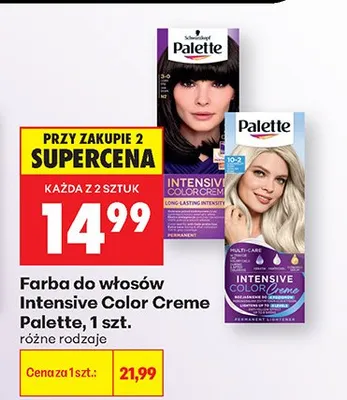 Farba do włosów Intensive Color Creme promocja w Biedronka