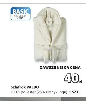 Szlafrok VALBO promocja w Jysk