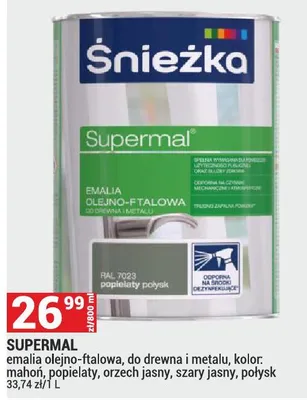 Emalia olejno-tłuszczowa Supermal promocja w Merkury Market