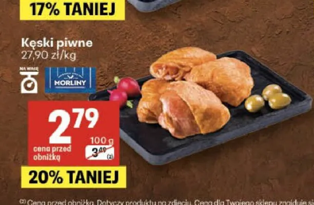 Kęski piwne Morliny promocja w Delikatesy Centrum