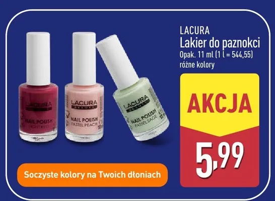 Lakier do paznokci Pastel Sage Lacura promocja w Aldi