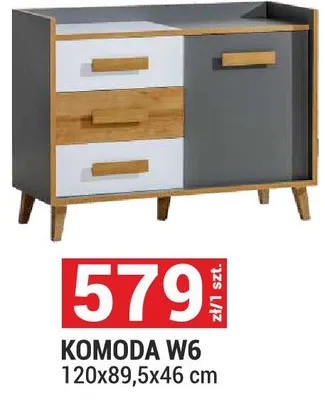 Komoda W6 System Werso 120x89,5x46cm promocja w Merkury Market