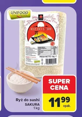 Ryż do sushi Sakura promocja w Carrefour