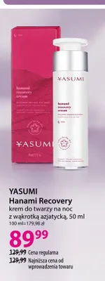 Krem do twarzy na noc Yasumi Hanami Recovery promocja w Hebe