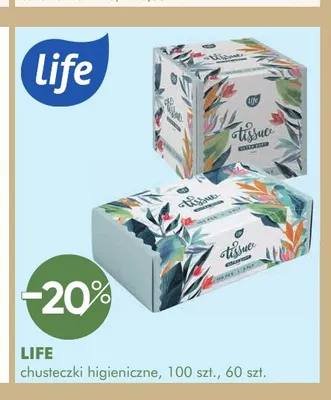 Chusteczki higieniczne Life promocja w Super-Pharm