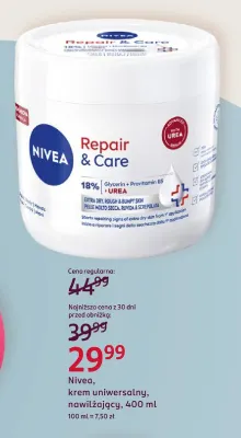 Krem uniwersalny nawilżający Nivea promocja w Rossmann