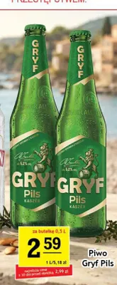 Piwo Gryf Pils promocja w Gram Market