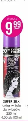 Super Silk jedwabisty żel lakier do włosów Drogerie Jasmin promocja w Drogerie Jasmin