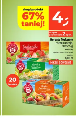 Herbata owocowa Teekanne Garden Selection promocja w Dealz