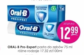 Pasta do zębów Pro-Expert 75ml różne rodzaje Oral-B promocja w Drogerie Jasmin
