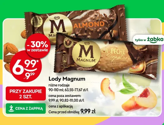 Lody Magnum La Pêche Signature promocja w Żabka