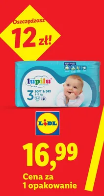 Pieluchy Lupilu Soft & Dry 3 4-9kg promocja w Lidl