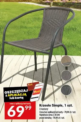 Krzesło Simple promocja w Twój Market