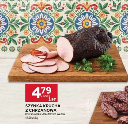 Szynka krucha z chrzanowa promocja w Stokrotka