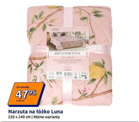 Narzuta na łóżko Luna promocja w Action