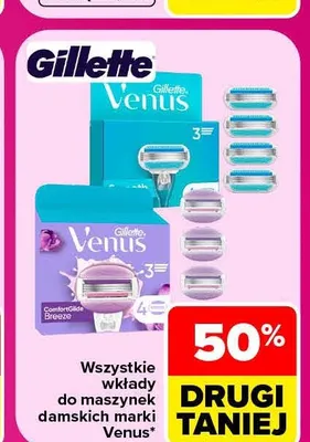 Wkłady do maszynek damskich Gillette Venus ComfortGlide Breeze promocja w Carrefour